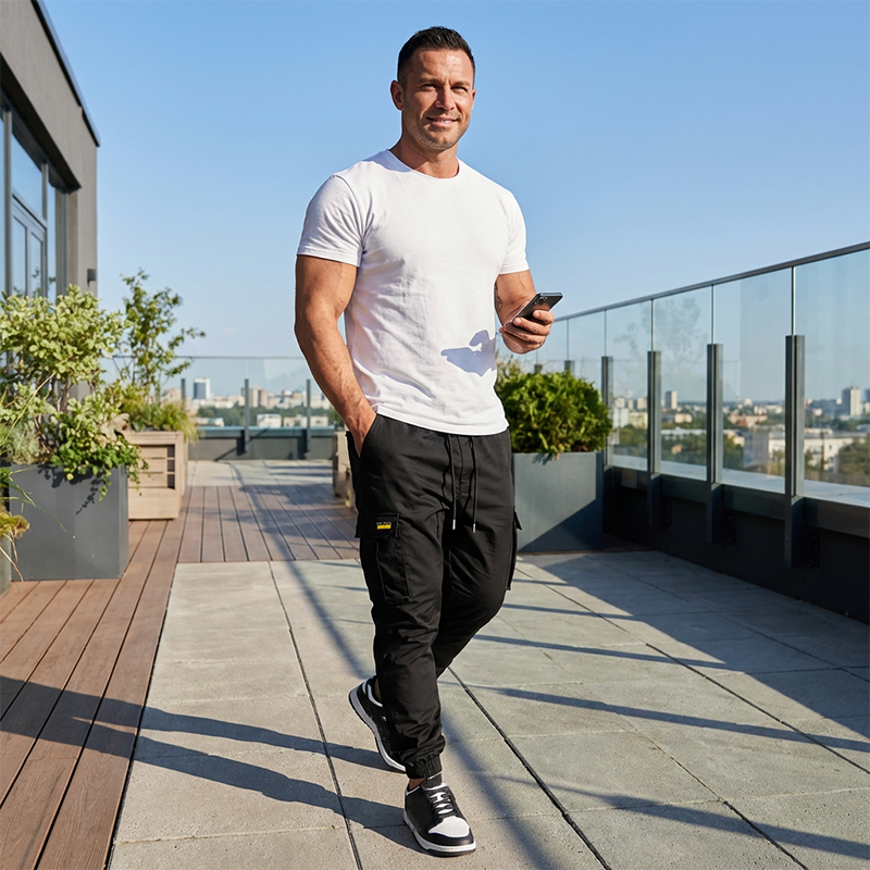 👖🔥 Herren Cargo-Jogginghose
