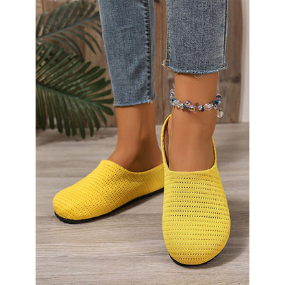 👟☀️ Atmungsaktive Strick-Pantoletten