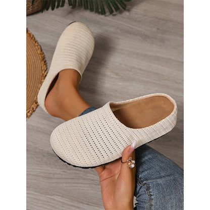 👟☀️ Atmungsaktive Strick-Pantoletten