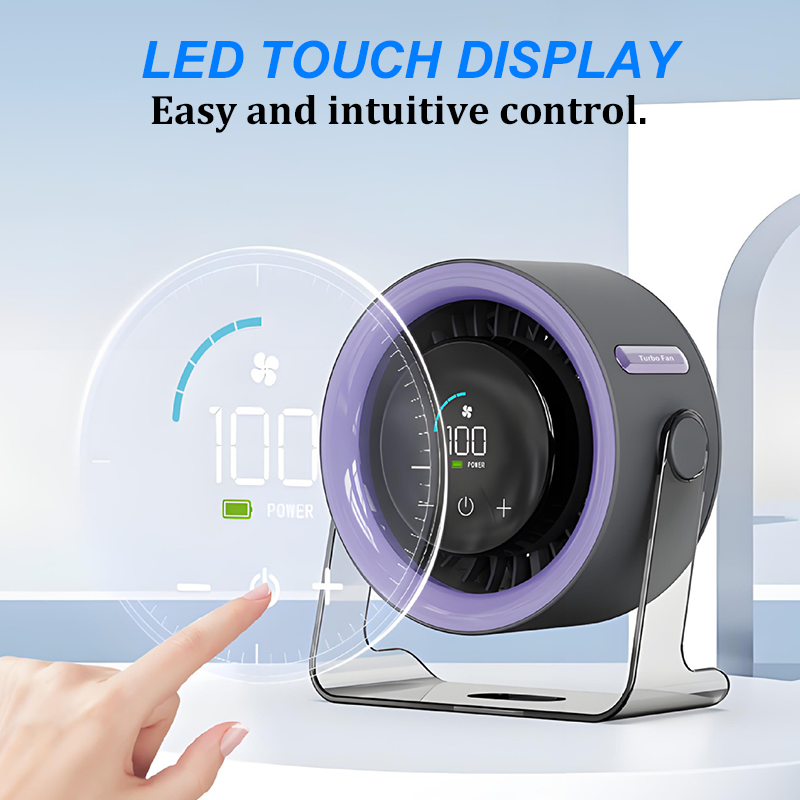 🌬️❄️✨ Mini-Tischventilator mit Display