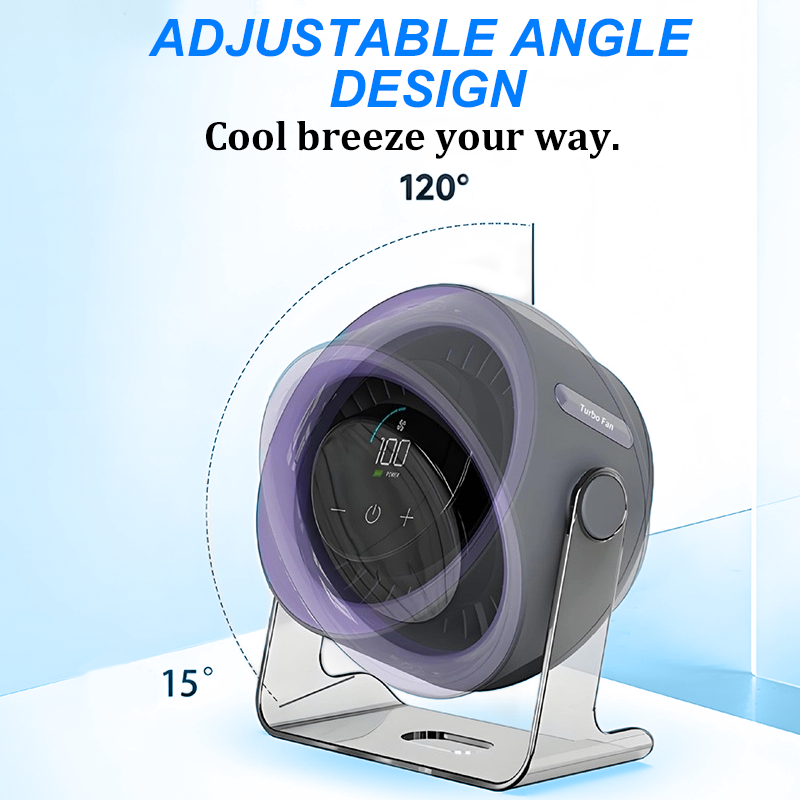 🌬️❄️✨ Mini-Tischventilator mit Display