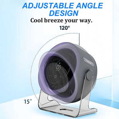 🌬️❄️✨ Mini-Tischventilator mit Display