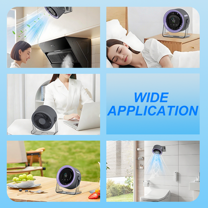 🌬️❄️✨ Mini-Tischventilator mit Display