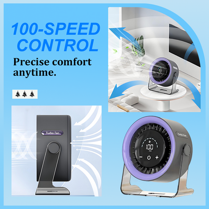 🌬️❄️✨ Mini-Tischventilator mit Display