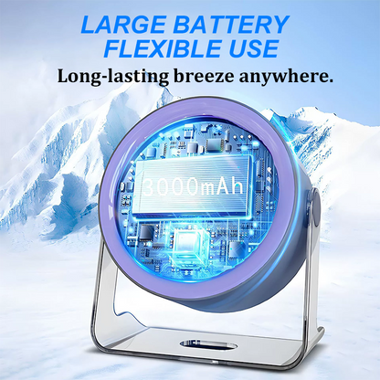 🌬️❄️✨ Mini-Tischventilator mit Display