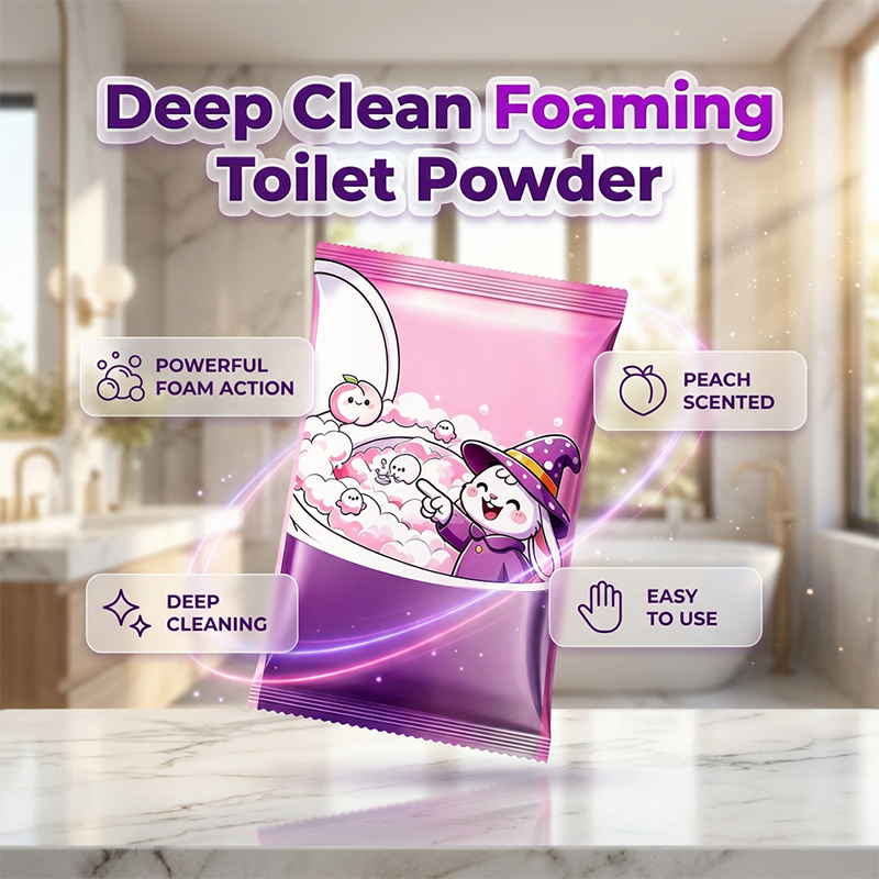 🚽✨🍑 Schaumendes Toiletten-Reinigungspulver